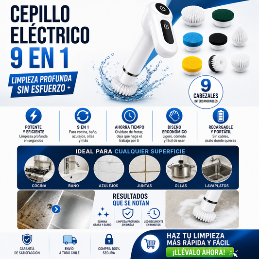 TurboLimpia 9X PRO – Limpieza Profunda Sin Esfuerzo