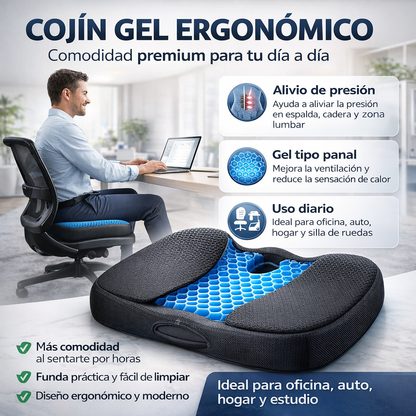 Cojín Gel Ergonómico OrthoSeat™