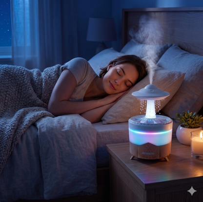 Humidificador efecto lluvia con luz de 7 colores – foto 3
