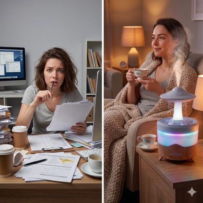 Humidificador efecto lluvia con luz de 7 colores – foto 4
