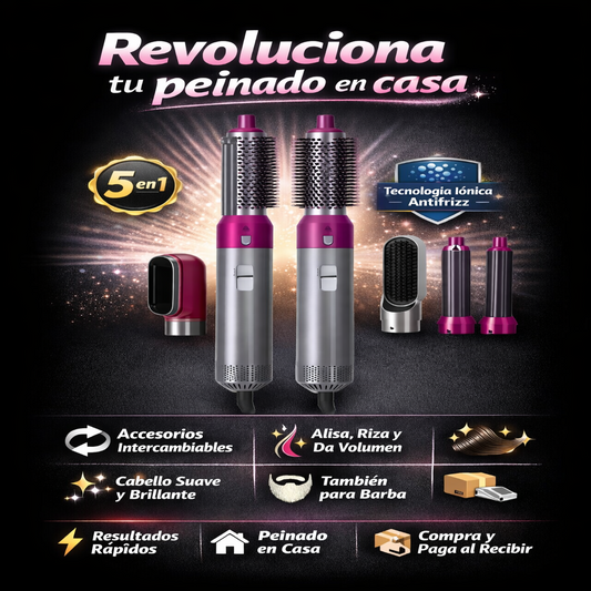 Cepillo Secador 5 en 1 Version Pro