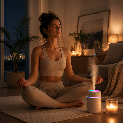 Humidificador RGB Glow con luz de 7 colores – foto 2